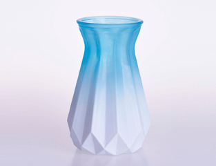 Crystal Flower Vase in Paper Folding Shap 
