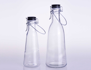 Milk Drinks Water Bottle with Ceramic Lid