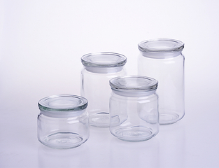 Round Large Glass Storage Container Jar