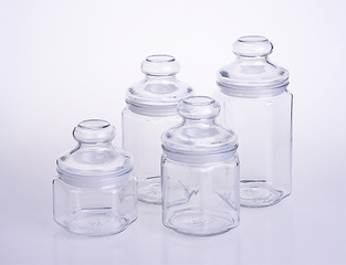 Hexagon Large Glass Storage Jar Container