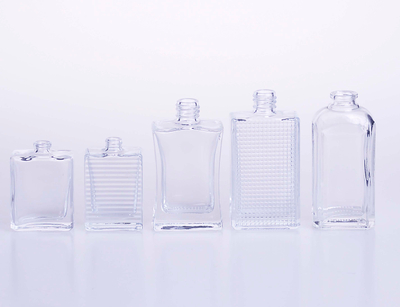 20ml 50ml 60ml Customized Flat Square Shaped Glass Perfume Bottle 