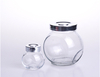 Ball Shaped Glass Storage Container Jar