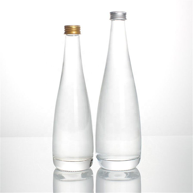 25.4 Oz Empty Natural Spring Water Glass Soda Bottles with Cork Lid