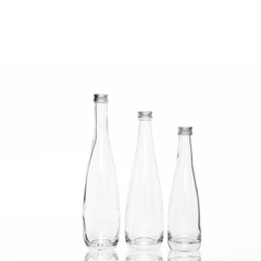 10oz Transparent Glass Mineral Water Bottle