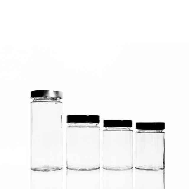 280ml 550ml 750ml 1000ml Transparent Sealed High Lid Glass Pickle Jar
