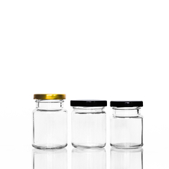 50ml 100ml 150ml 200ml 250ml Six Row Sealed Glass Honey Jar with Tinplate Lid