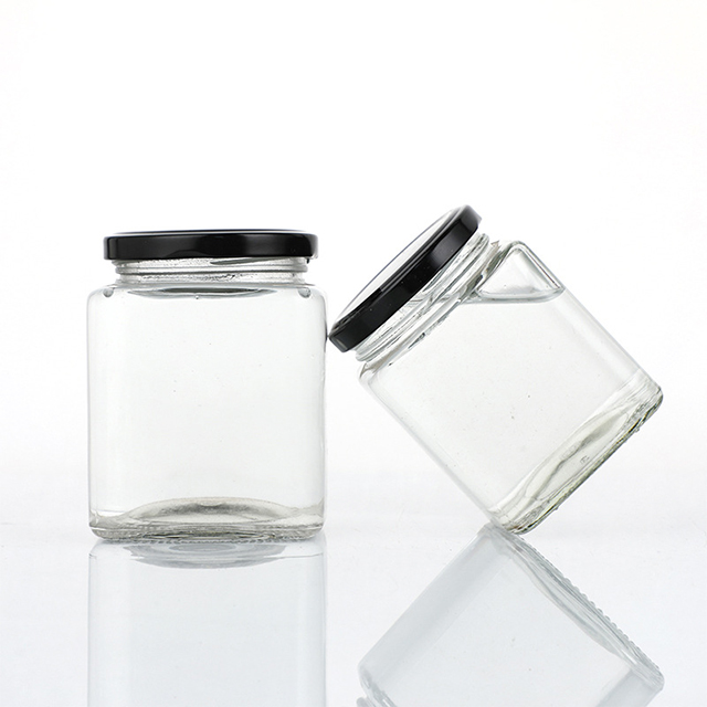 50ml 80ml 100ml 200ml 280ml 380ml 500ml Square Sealed Glass Food Storage Jar with Lid