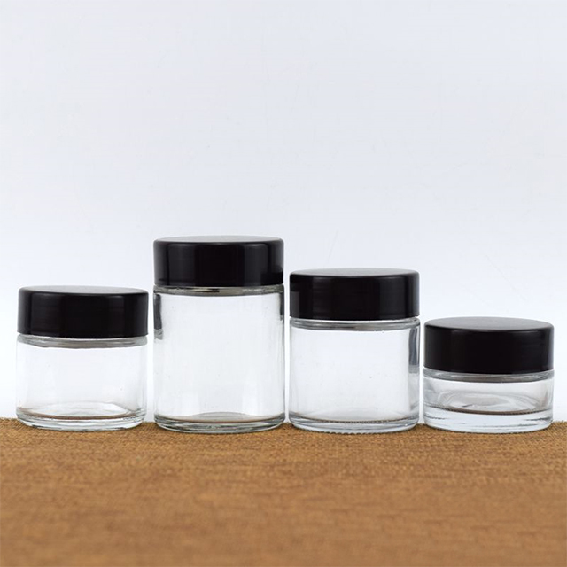 4oz 5oz 6oz 8oz Round Glass Storage Jar with Safety Lid