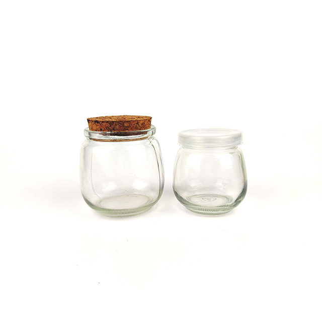 100ml 200ml 300ml Wide Mouthed Round Glass Pudding Jar