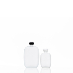 100ml 125ml 200ml 250ml 350ml 500ml Flat Square Frosted Glass Beverage Bottle with Screw Cap