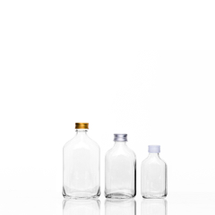 280ml 350ml 500ml Round Glass Beverage Bottle with Screw Lid